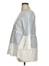 Suzanne Betro Blue 3/4 Sleeve Blouse Size 1X - photo 5