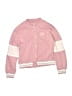 Reebok Stripes Pink Track Jacket Size 11 - 12 - photo 1