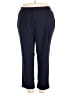 Fashion Nova 100% Polyester Solid Blue Casual Pants Size 3X - photo 1