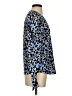 Hale Bob Animal Print Blue Purple Long Sleeve Blouse Size S - photo 4