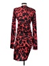 Beulah Style 100% Polyester Graphic Red Cocktail Dress Size M - photo 2
