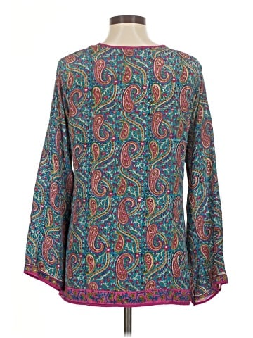 Tolani Long Sleeve Silk Top (view 2)