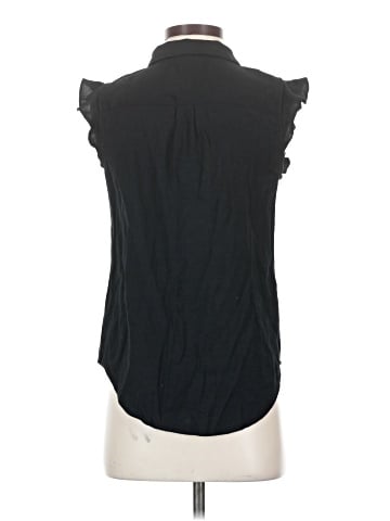 Who What Wear Sleeveless Button-Down Shirt (view 2)