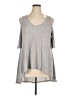 Charming Charlie Gray Short Sleeve Top Size XL - photo 1