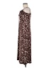 Audrey 3+1 Animal Print Brown Casual Dress Size M - photo 5