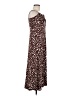 Audrey 3+1 Animal Print Brown Casual Dress Size M - photo 4