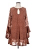 Shyanne 100% Polyester Brown Casual Dress Size S - photo 1