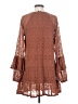 Shyanne 100% Polyester Brown Casual Dress Size S - photo 2