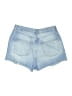 Topshop 100% Cotton Blue Denim Shorts Size 12 - photo 2