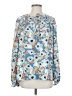 Joie 100% Polyester Blue Long Sleeve Blouse Size S - photo 1