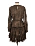 Flawless 100% Polyester Animal Print Brown Cocktail Dress Size L - photo 2