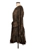 Flawless 100% Polyester Animal Print Brown Cocktail Dress Size L - photo 5