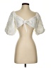 Zara Ivory Short Sleeve Blouse Size S - photo 1