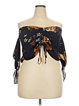 Shein Curve Long Sleeve Blouse