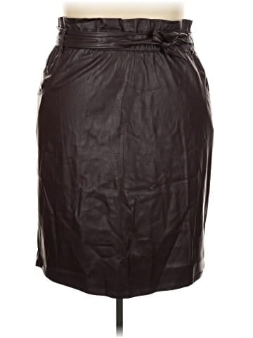 Time and Tru Faux Leather Skirt (view 1)