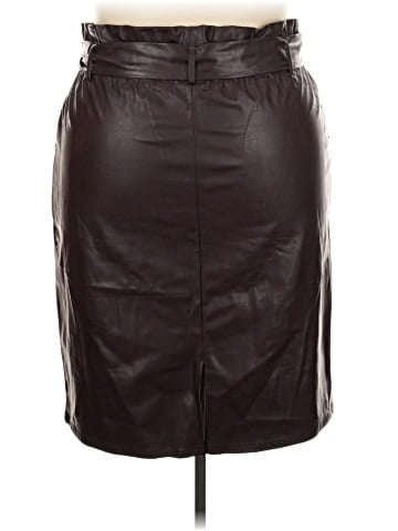 Time and Tru Faux Leather Skirt (view 2)