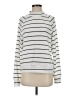 Evereve Stripes Silver Turtleneck Sweater Size S - photo 1