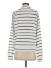 Evereve Stripes Silver Turtleneck Sweater Size S - photo 2