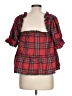 Unbranded Red 3/4 Sleeve Blouse Size L - photo 2