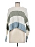 Moon & Madison 100% Acrylic Color Block White Pullover Sweater Size M - photo 1