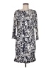 Doncaster Collection Print Silver Casual Dress Size 6 - photo 1