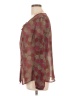 Sigrid Olsen 100% Polyester Burgundy Long Sleeve Blouse Size L - photo 5