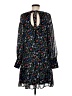Calvin Klein 100% Polyester Print Black Casual Dress Size 8 - photo 2