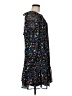 Calvin Klein 100% Polyester Print Black Casual Dress Size 8 - photo 4