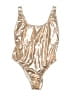 Express Metallic Gold One Piece Swimsuit Size L - photo 1