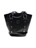 MCM 100% Leather Solid Black Leather Shoulder Bag One size - photo 1