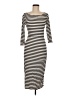 RD Style Stripes Ivory Casual Dress Size M - photo 1