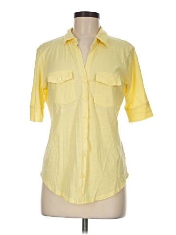 NY&C 3/4 Sleeve Button-Down Shirt (view 1)