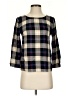 Splendid 100% Rayon Plaid Black Pullover Sweater Size XS - photo 1