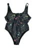 Assorted Brands Stars Black One Piece Swimsuit Size XL - photo 1