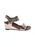 Taos Gray Tan Wedges Size 7 1/2 - photo 1