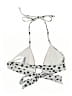Unbranded Polka Dots Silver White Swimsuit Top Size M - photo 2