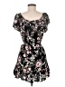 Three Days 100% Rayon Floral Black Cocktail Dress Size M - photo 2