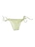 Solid & Striped Stripes Green Ivory Swimsuit Bottoms Size S - photo 1
