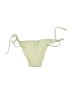 Solid & Striped Stripes Green Ivory Swimsuit Bottoms Size S - photo 2