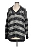 DKNY Jeans Chevron-herringbone Gray Pullover Sweater Size L - photo 1