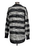 DKNY Jeans Chevron-herringbone Gray Pullover Sweater Size L - photo 2
