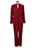 Ali & Jay Chevron-herringbone Burgundy Jumpsuit Size L - photo 2