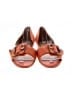 Talbots Color Block Orange Flats Size 10 - photo 2