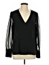 Express 100% Polyester Black Long Sleeve Blouse Size L - photo 1
