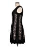 Connected Apparel Animal Print Black Cocktail Dress Size 12 (petite) - photo 5