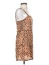 Auguste 100% Rayon Animal Print Tan Casual Dress Size 4 - photo 4