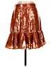 J.Crew 100% Polyester Metallic Brown Casual Skirt Size 2 - photo 1