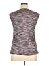 Aqua Blues Purple Short Sleeve Top Size 1X - photo 2