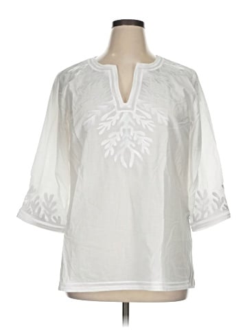 Gretchen Scott Designs 3/4 Sleeve Blouse (view 1)