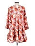 Zara Floral Tropical Orange Casual Dress Size S - photo 2